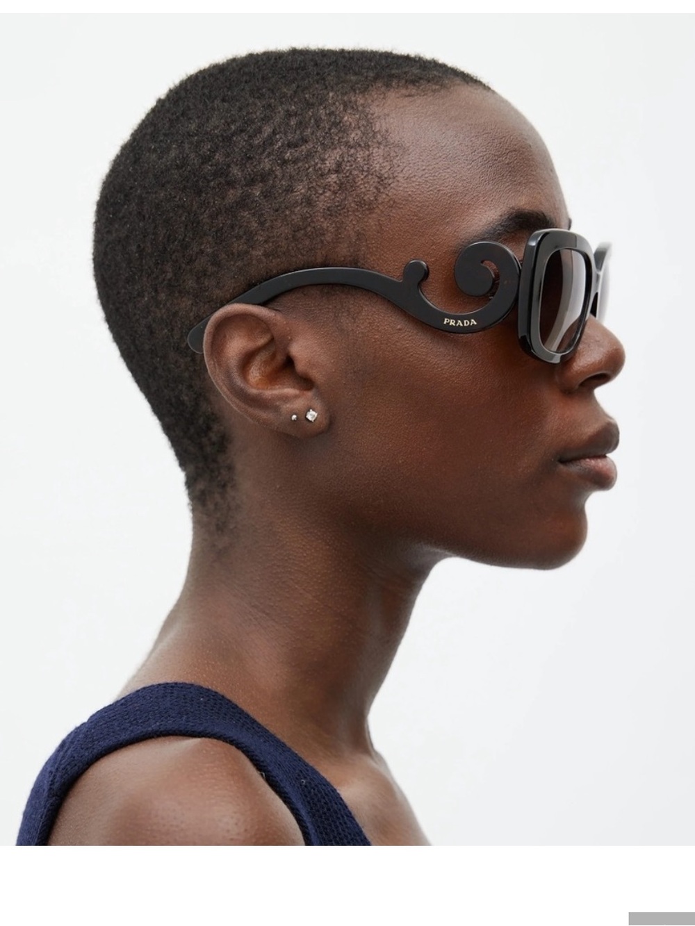 PRADA Baroque Black Sunglasses | Authentic | Loose Arm – Priced Accordingly - Picture 5 of 5